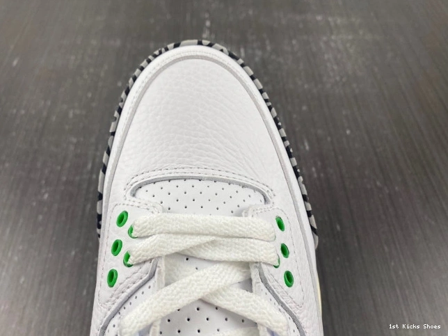 1st Kicks Shoes Jordan (W) Retro 3 CK9246-136 Lucky Green 0822